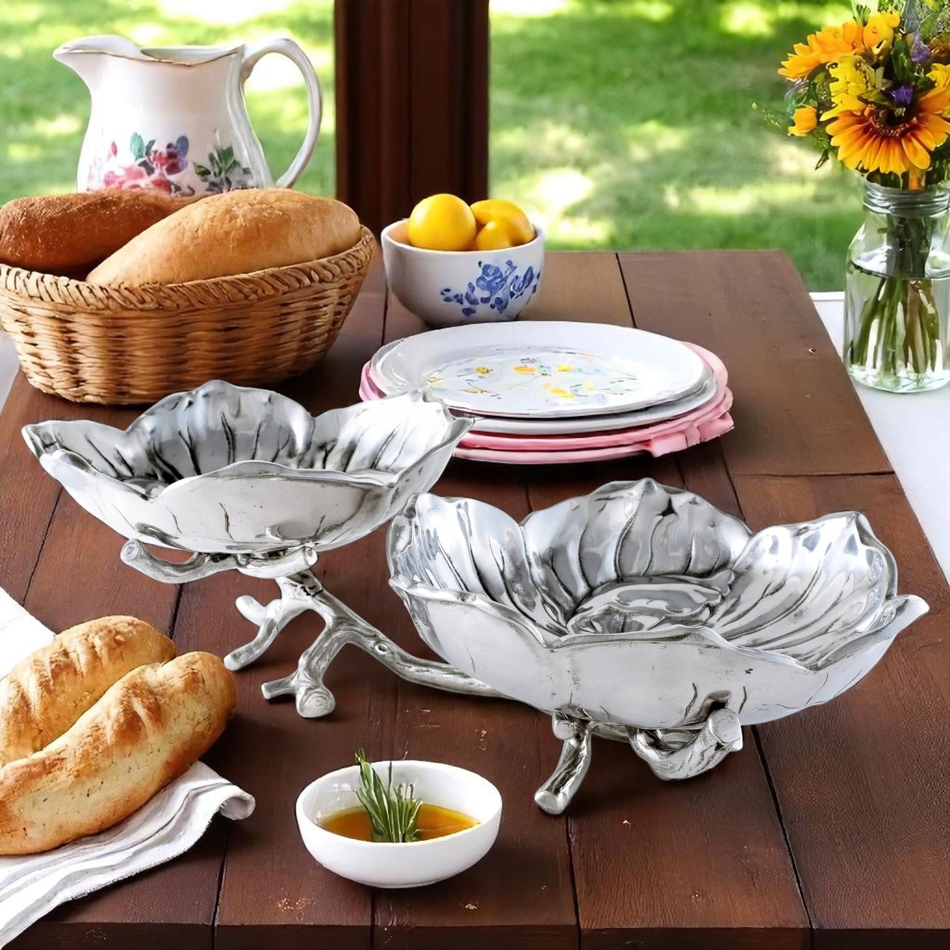 Magnolia 2-Bowl Bowl Arthur Court Designs