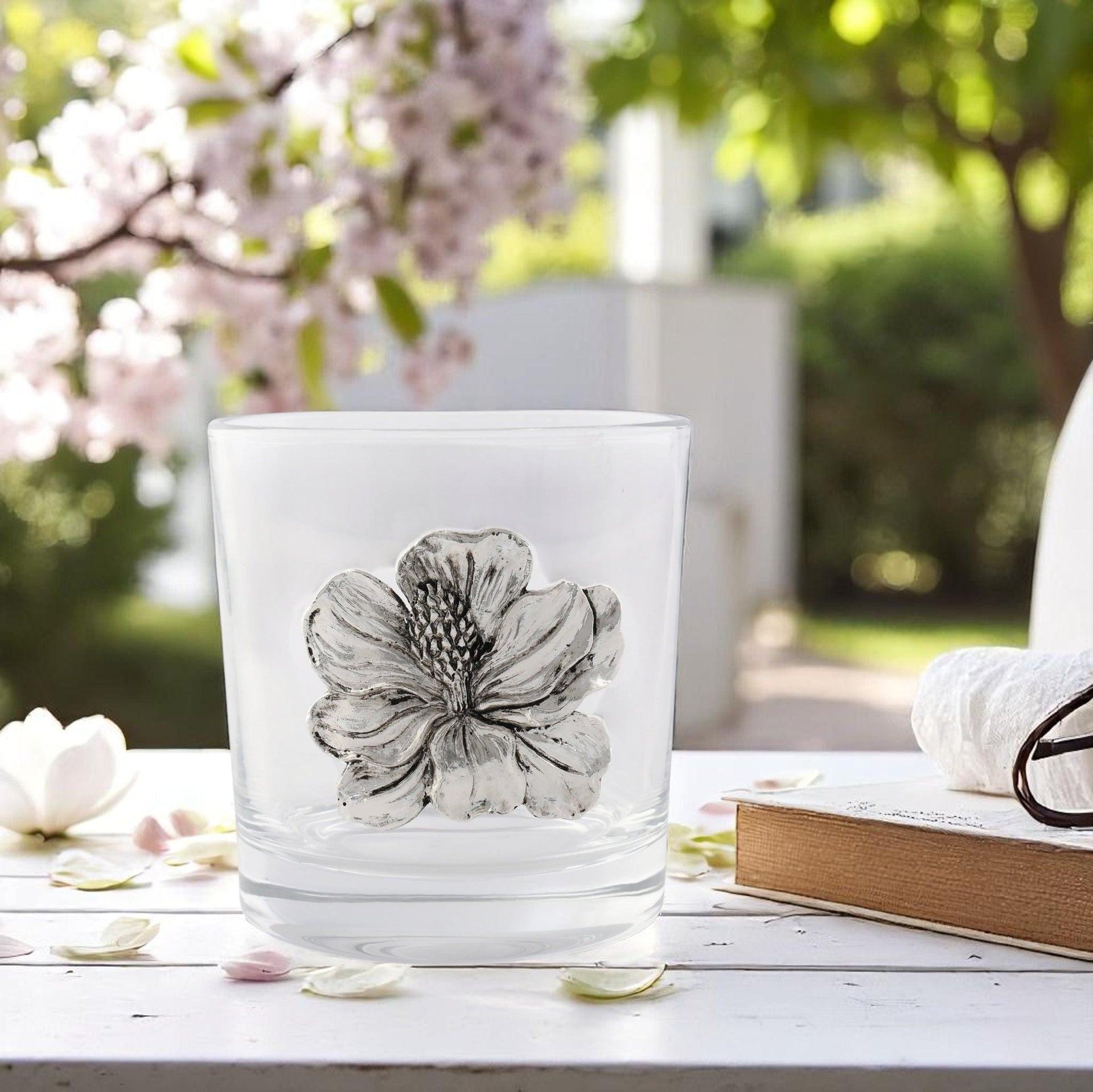 Magnolia Bar Glasses Set of 4 Arthur Court Designs