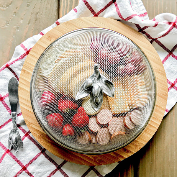 Olive 3 Piece Picnic Cheese Board / Spreader Arthur Court Designs