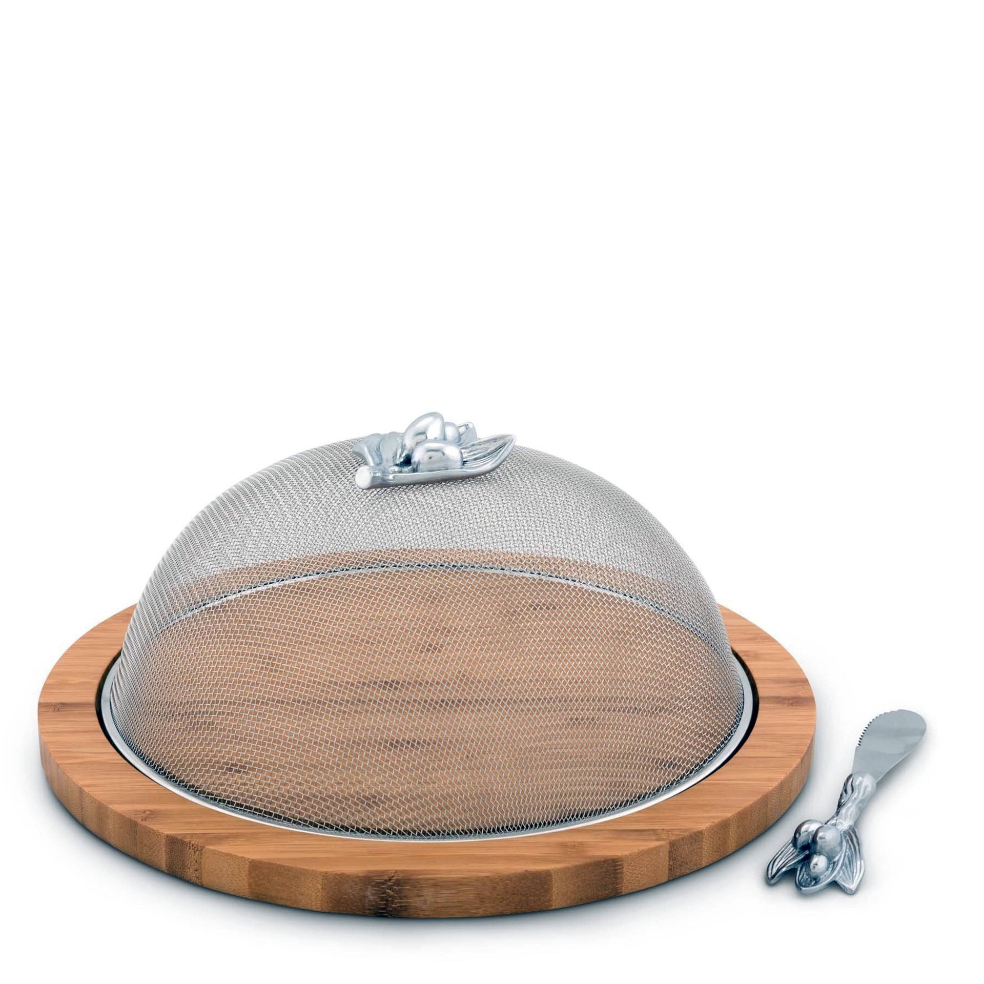 Olive 3 Piece Picnic Cheese Board / Spreader Arthur Court Designs