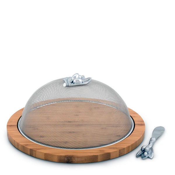 Olive 3 Piece Picnic Cheese Board / Spreader Arthur Court Designs