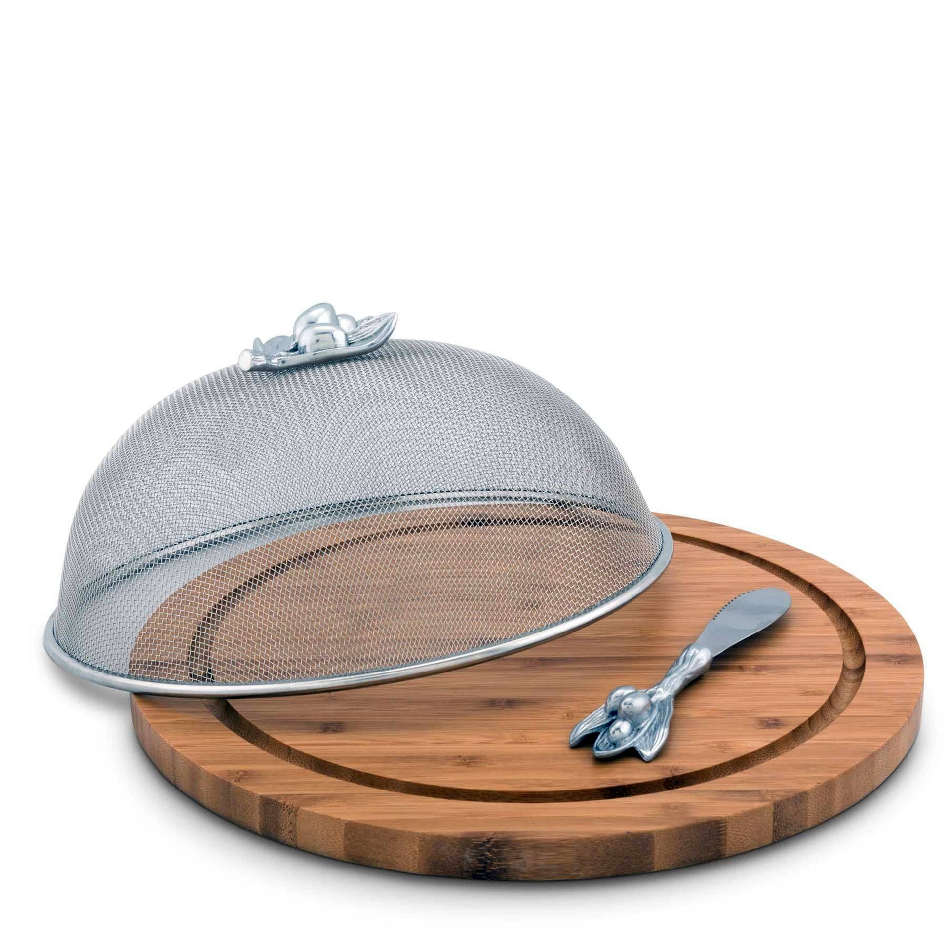 Olive 3 Piece Picnic Cheese Board / Spreader Arthur Court Designs