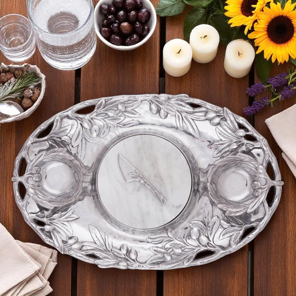 Olive Entertainment Tray Arthur Court Designs