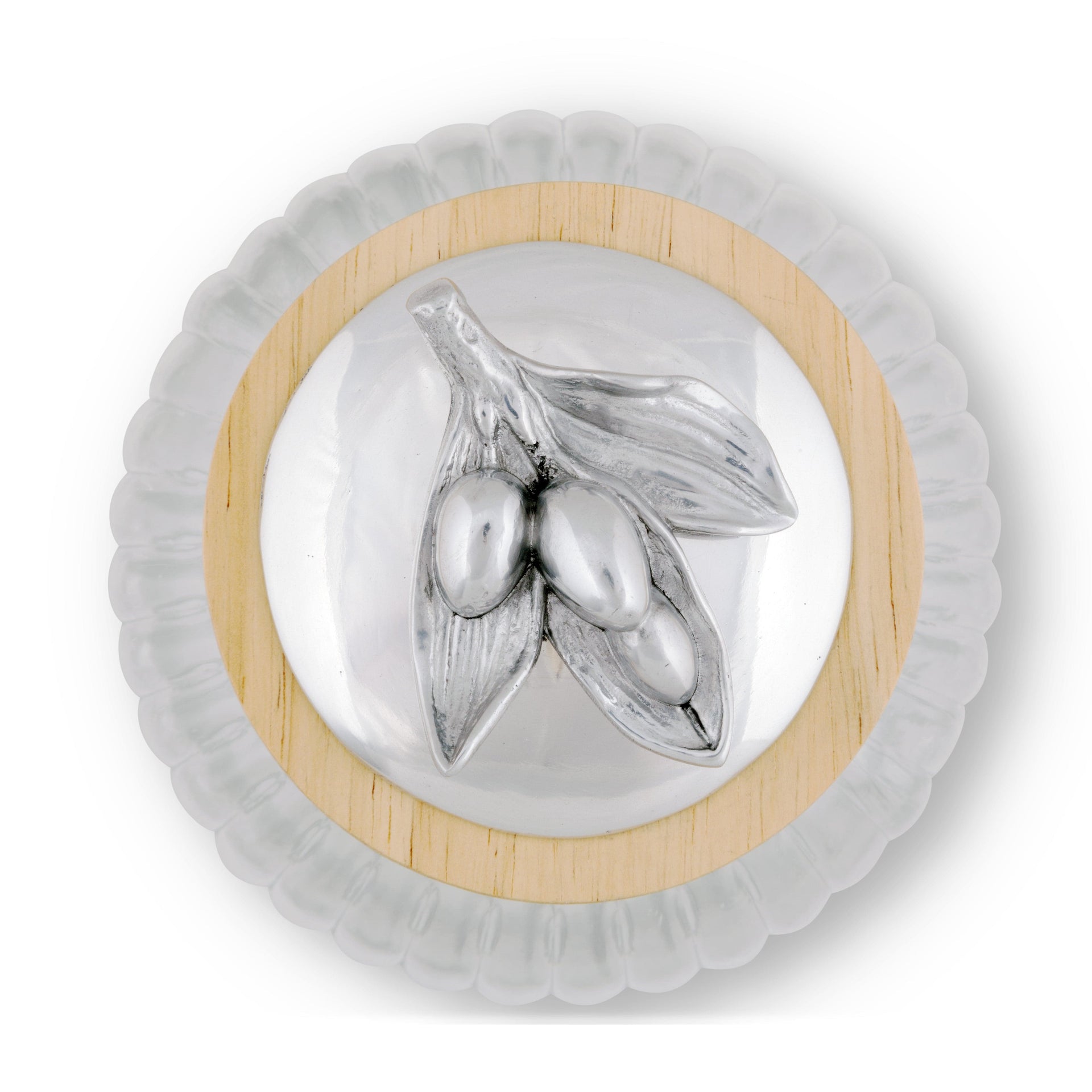 Olive Knob Glass Canisters Arthur Court Designs