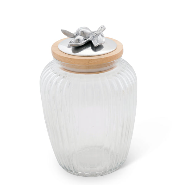 Olive Knob Glass Canisters Arthur Court Designs