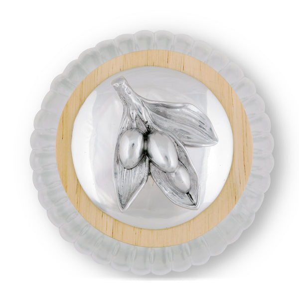 Olive Knob Glass Canisters Arthur Court Designs