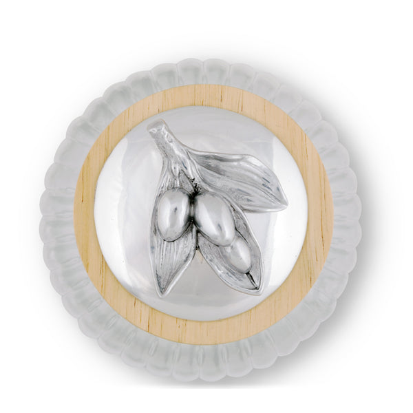 Olive Knob Glass Canisters Arthur Court Designs