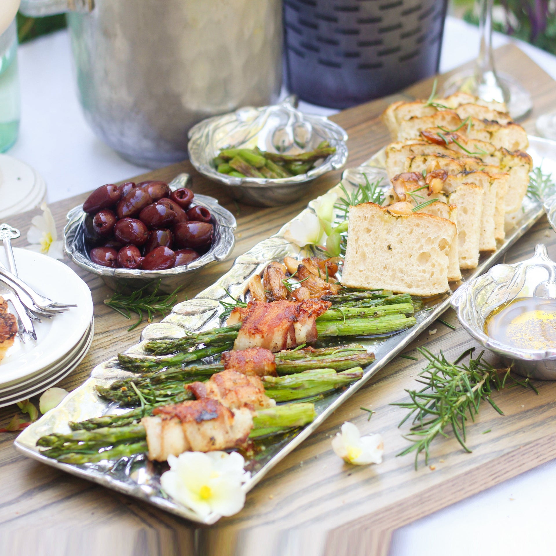 Olive Oblong Tray Arthur Court Designs