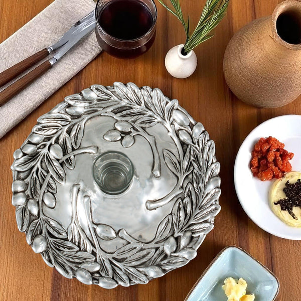 Olive Tidbit tray Arthur Court Designs