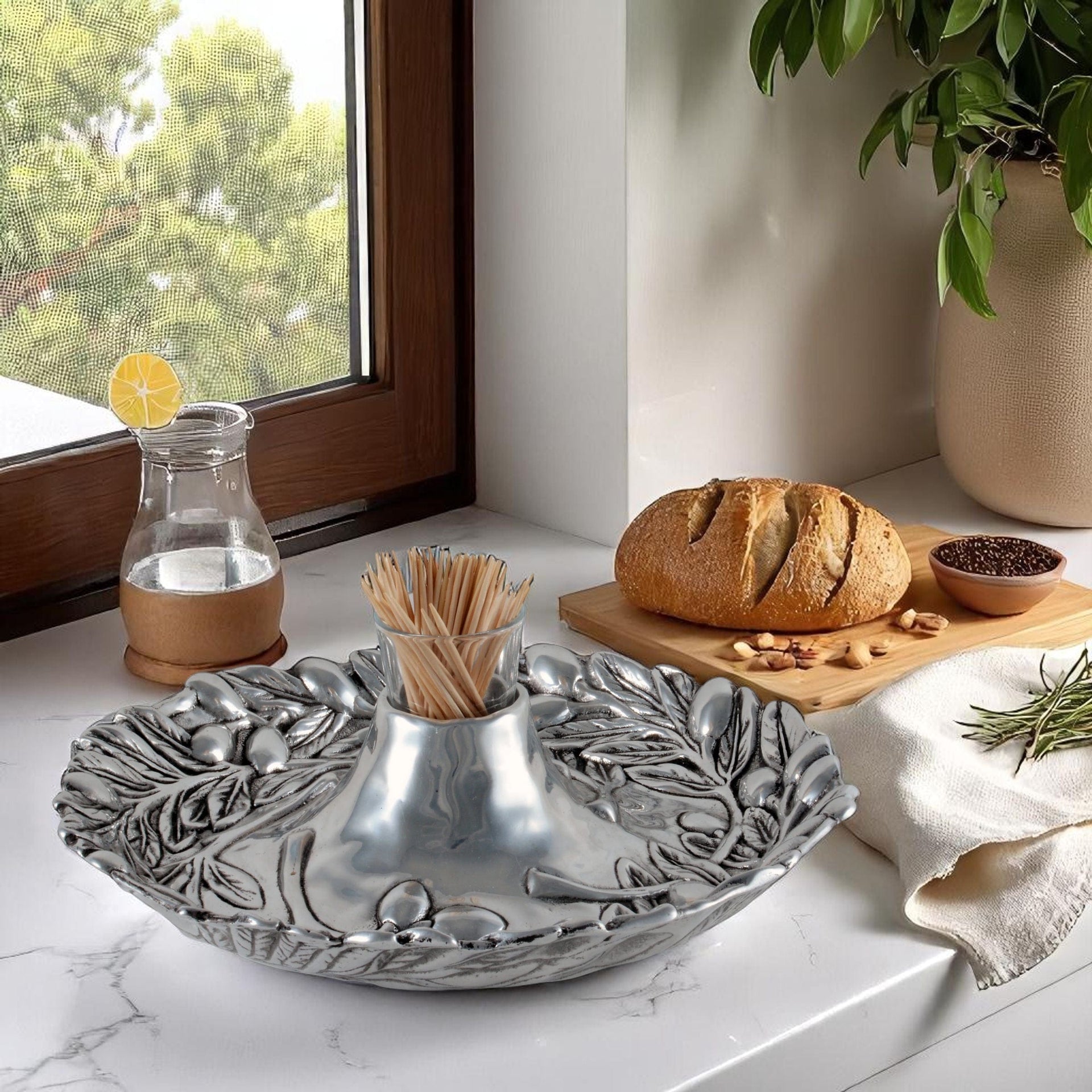 Olive Tidbit tray Arthur Court Designs