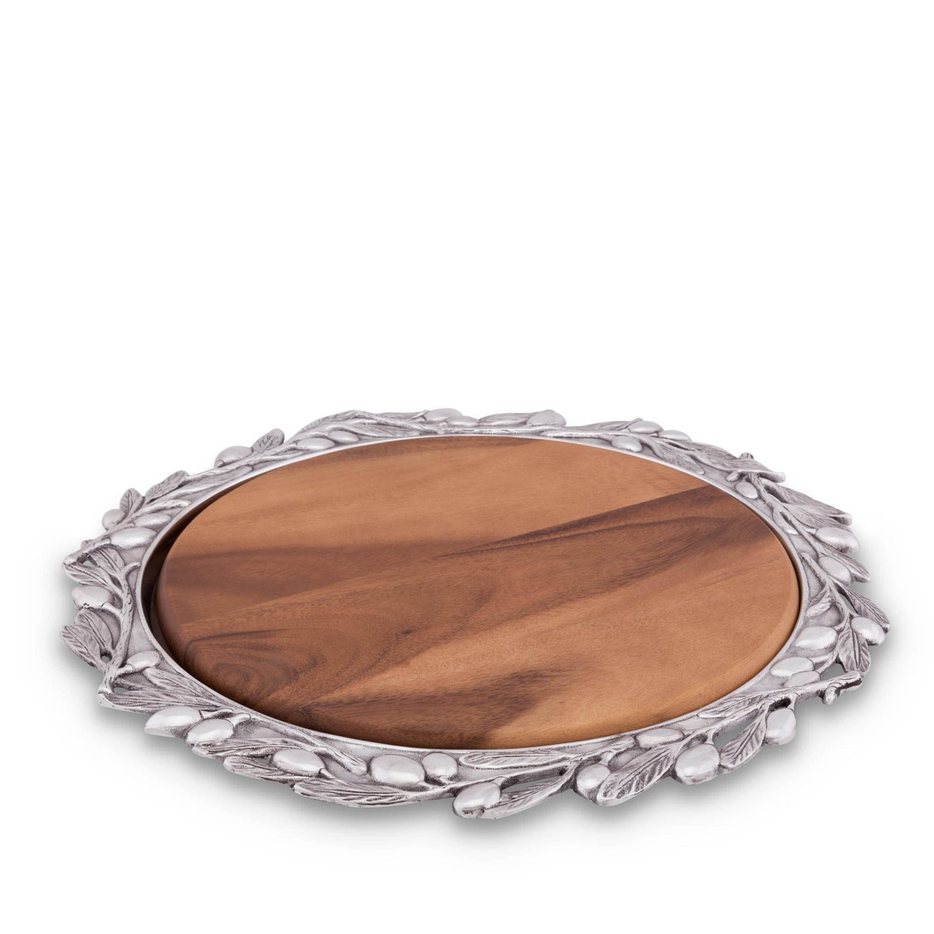 Olive Wood Cheese Set Arthur Court Designs