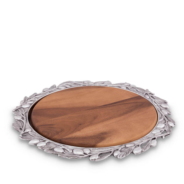 Olive Wood Cheese Set Arthur Court Designs