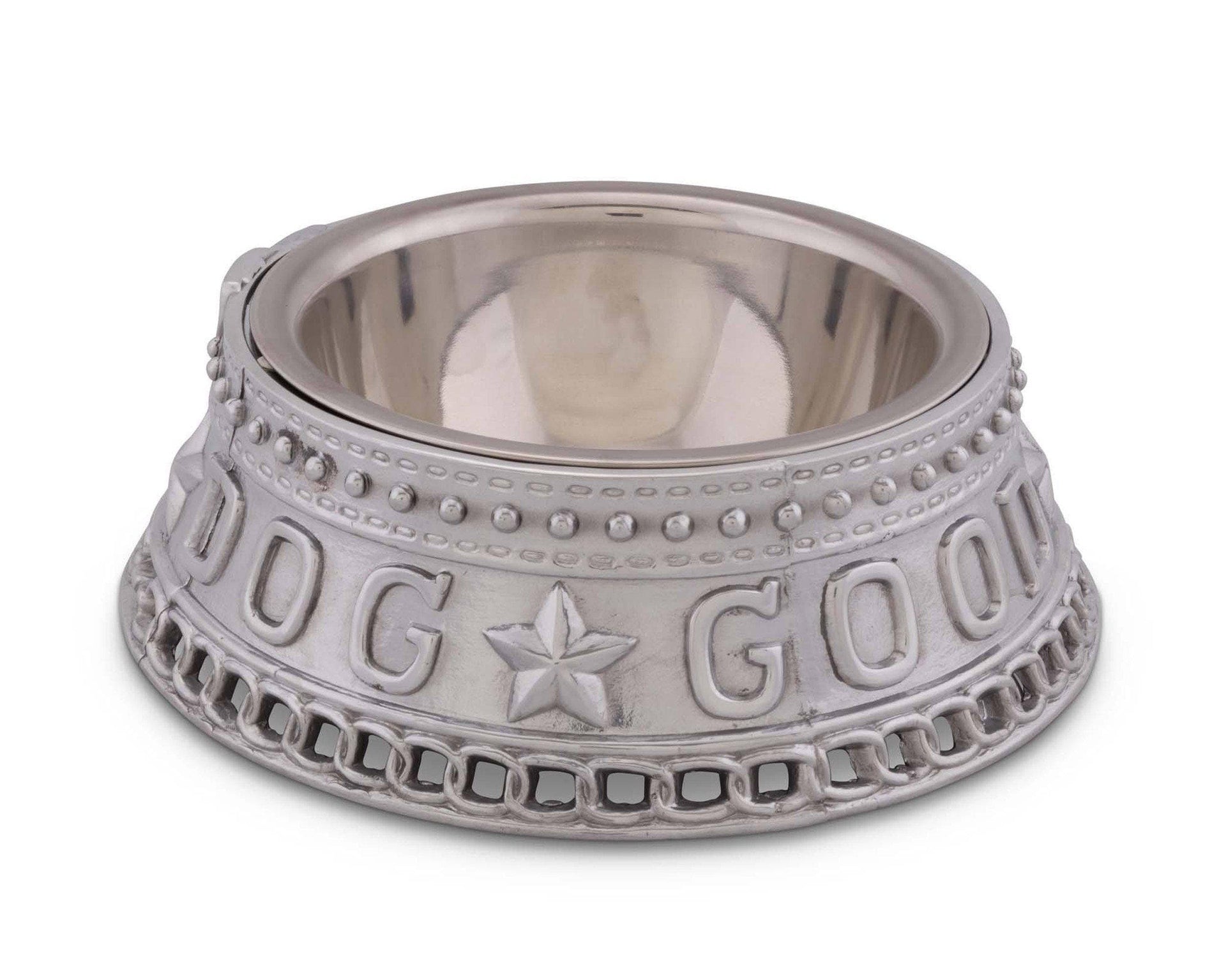 Dog Feeding Bowl Good Dog Crown by Arthur Court Designs