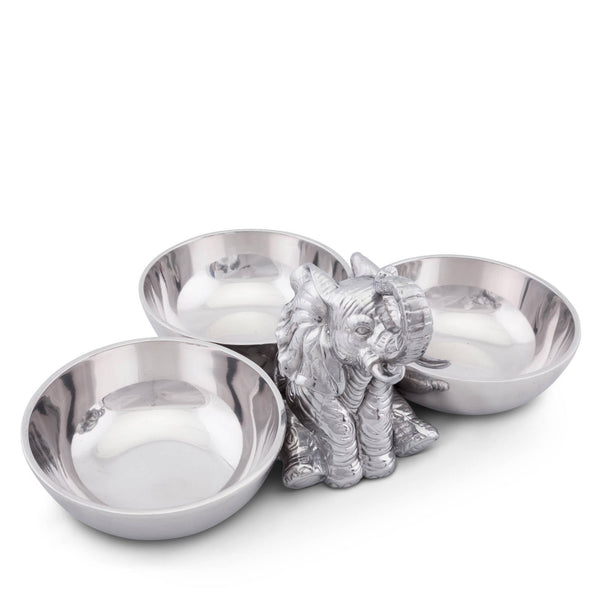 Elephant Three-Bowl Server