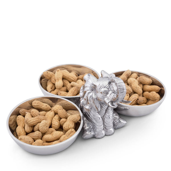 Elephant Three-Bowl Server Arthur Court Designs