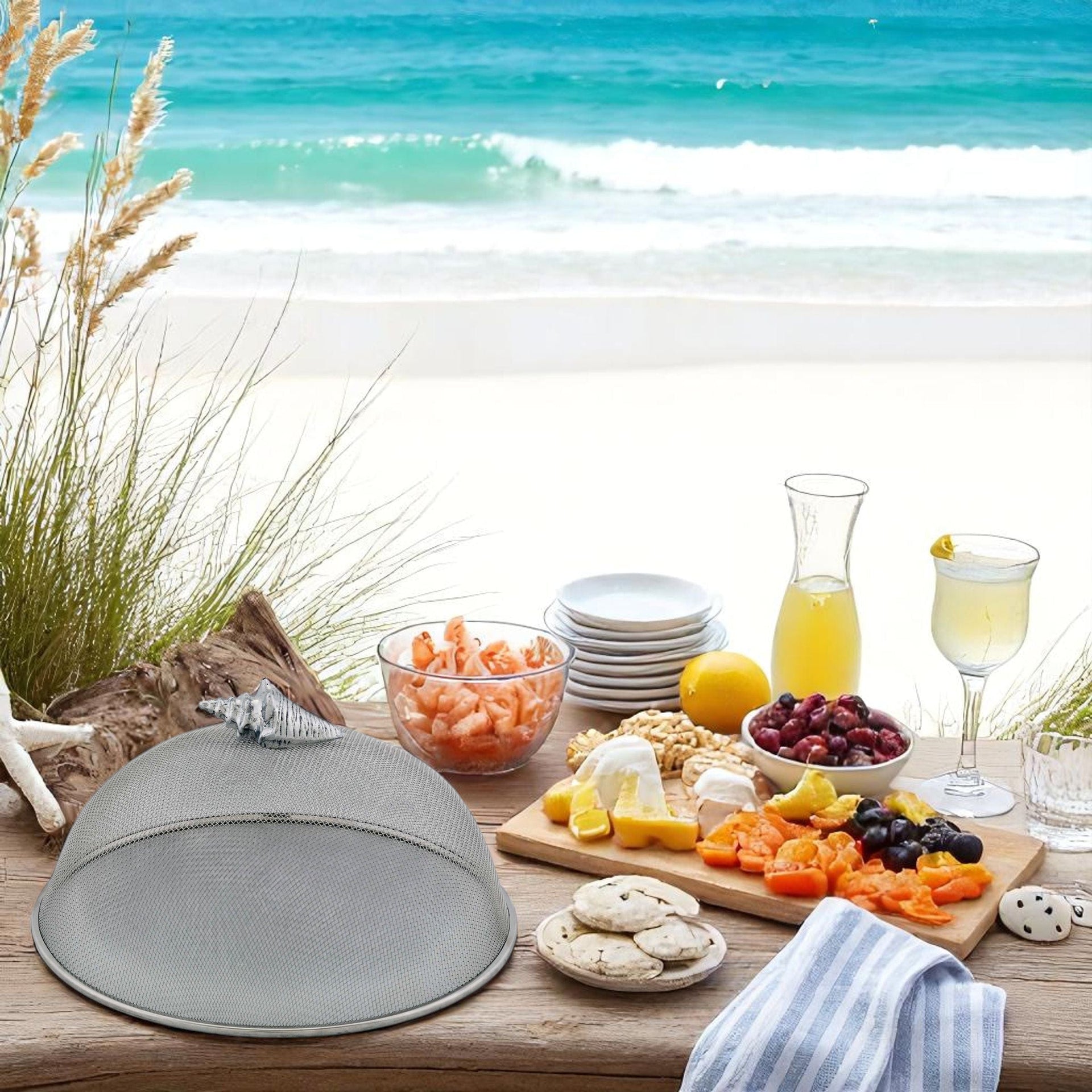 Conch Shell Stainless Mesh Picnic Cover