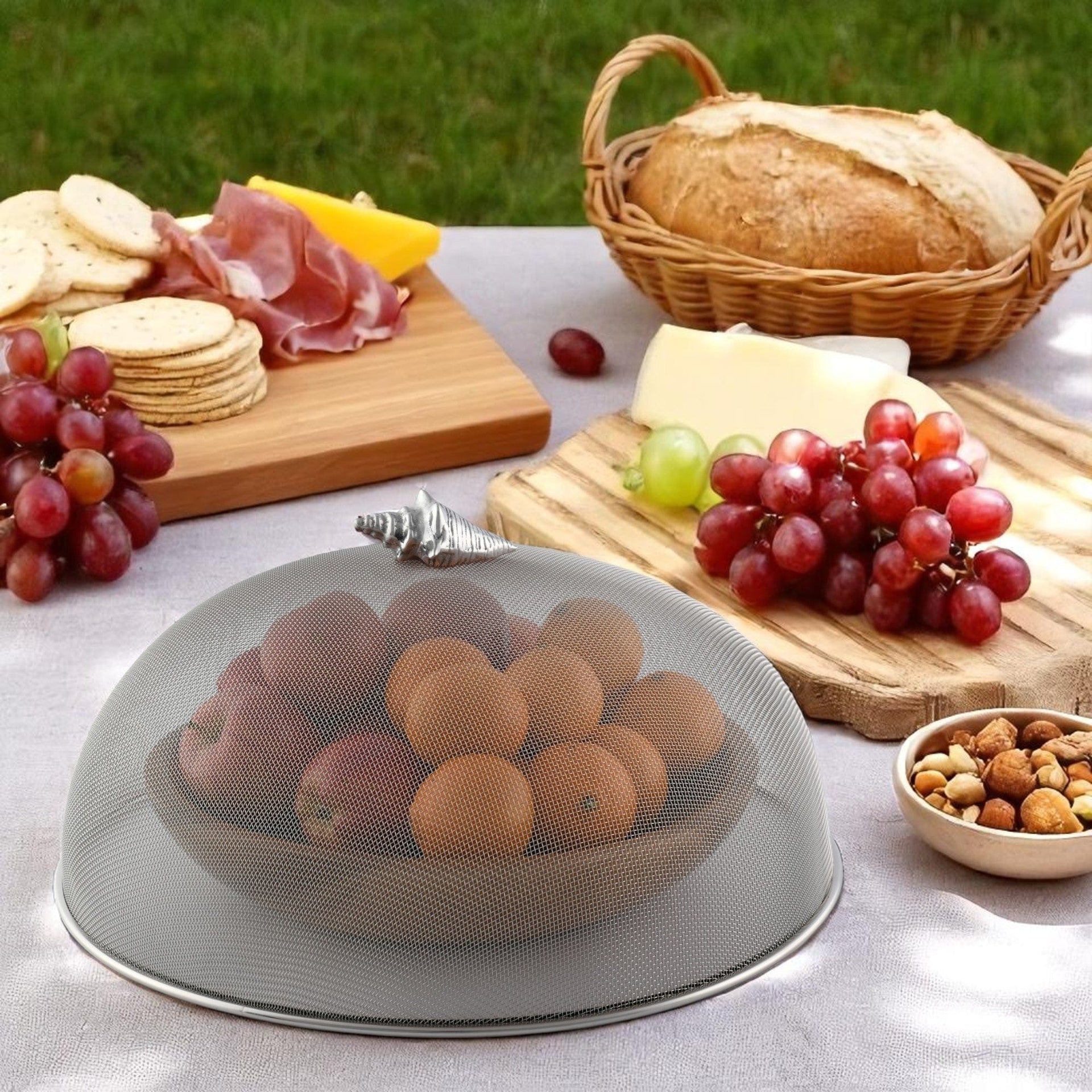 Conch Shell Stainless Mesh Picnic Cover Arthur Court Designs