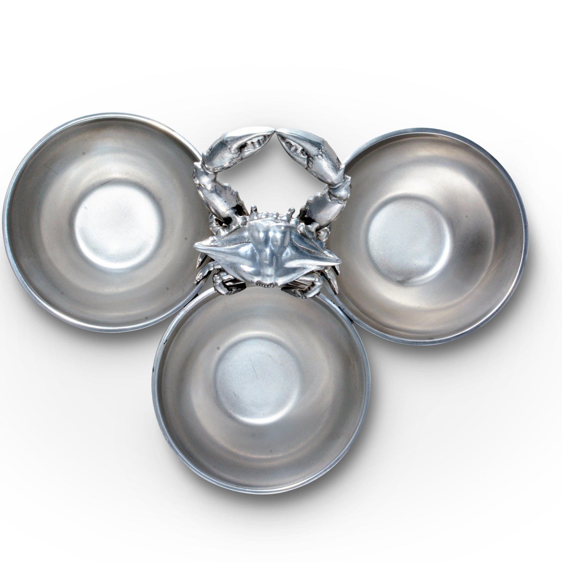 Crab 3-Bowl Bowl Arthur Court Designs