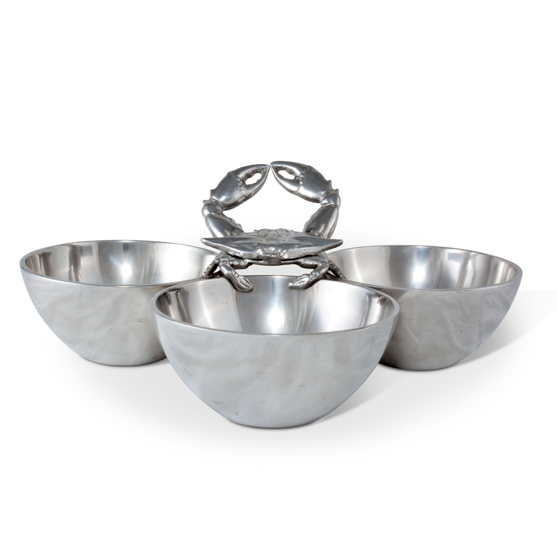 Crab 3-Bowl Bowl Arthur Court Designs