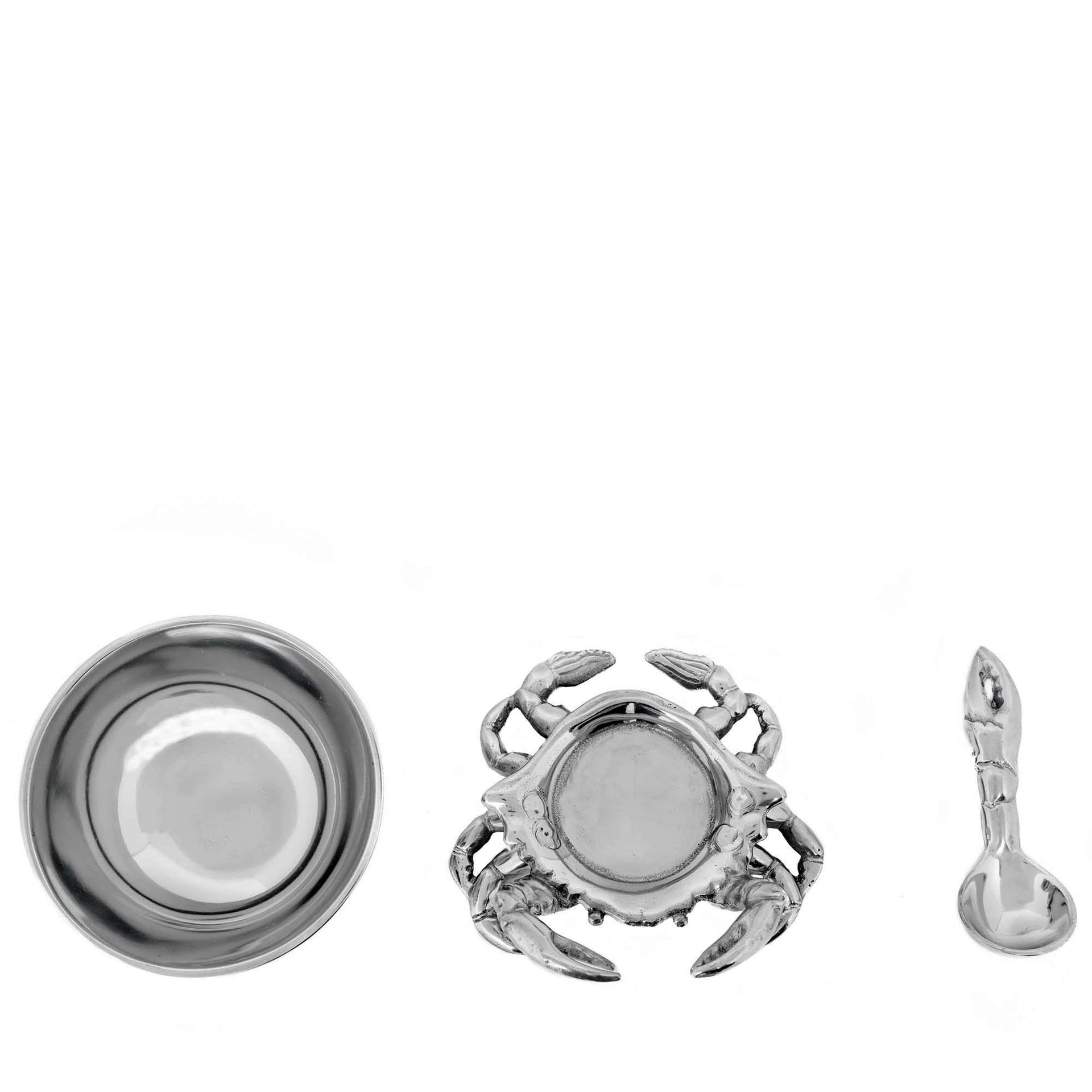 Crab 3-Piece Condiment Set Arthur Court Designs
