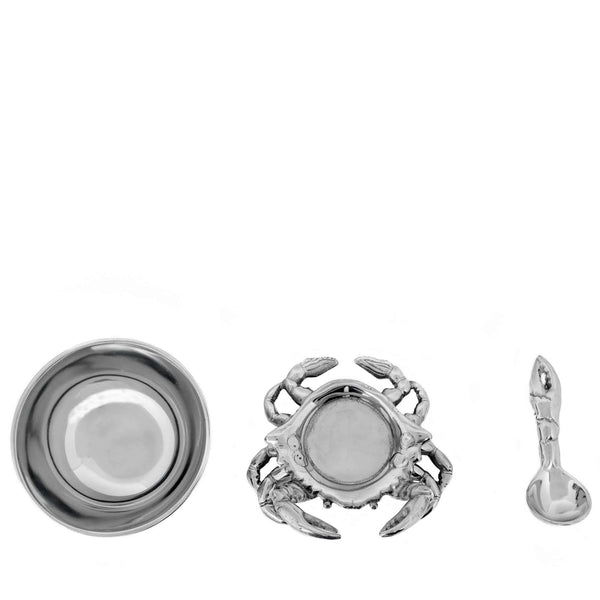 Crab 3-Piece Condiment Set Arthur Court Designs
