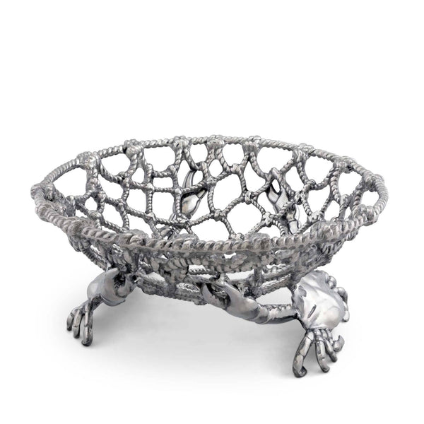 Crab and Net Fruit Basket Arthur Court Designs