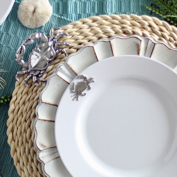 Crab Melamine Lunch Plates - Set of 4 Arthur Court Designs