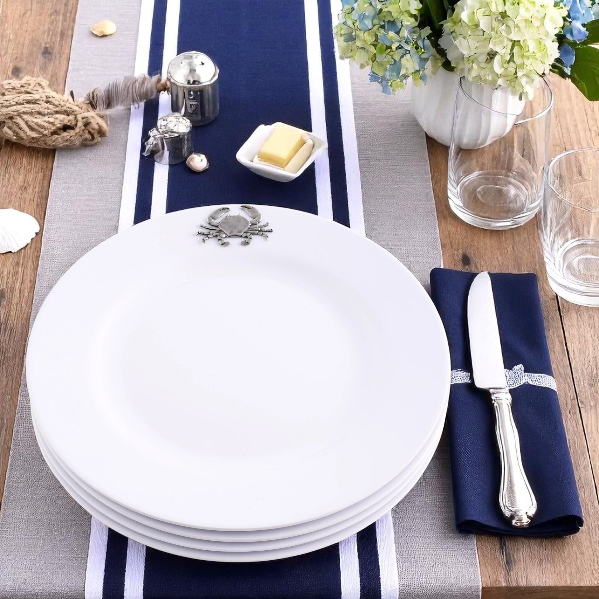 Crab Melamine Lunch Plates - Set of 4 Arthur Court Designs