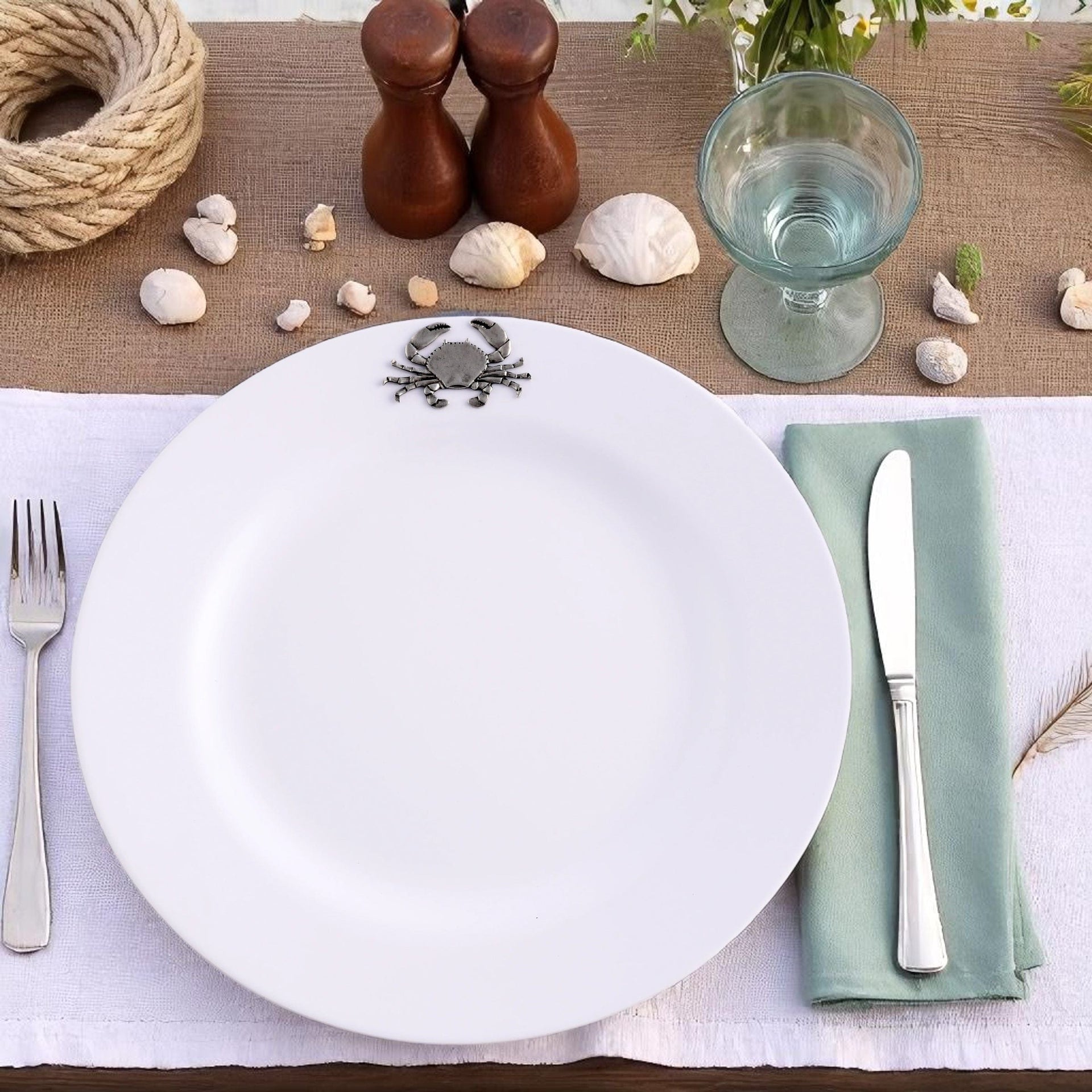 Crab Melamine Lunch Plates - Set of 4 Arthur Court Designs