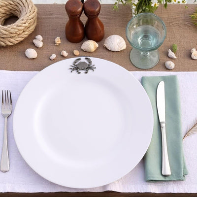 Crab Melamine Lunch Plates - Set of 4