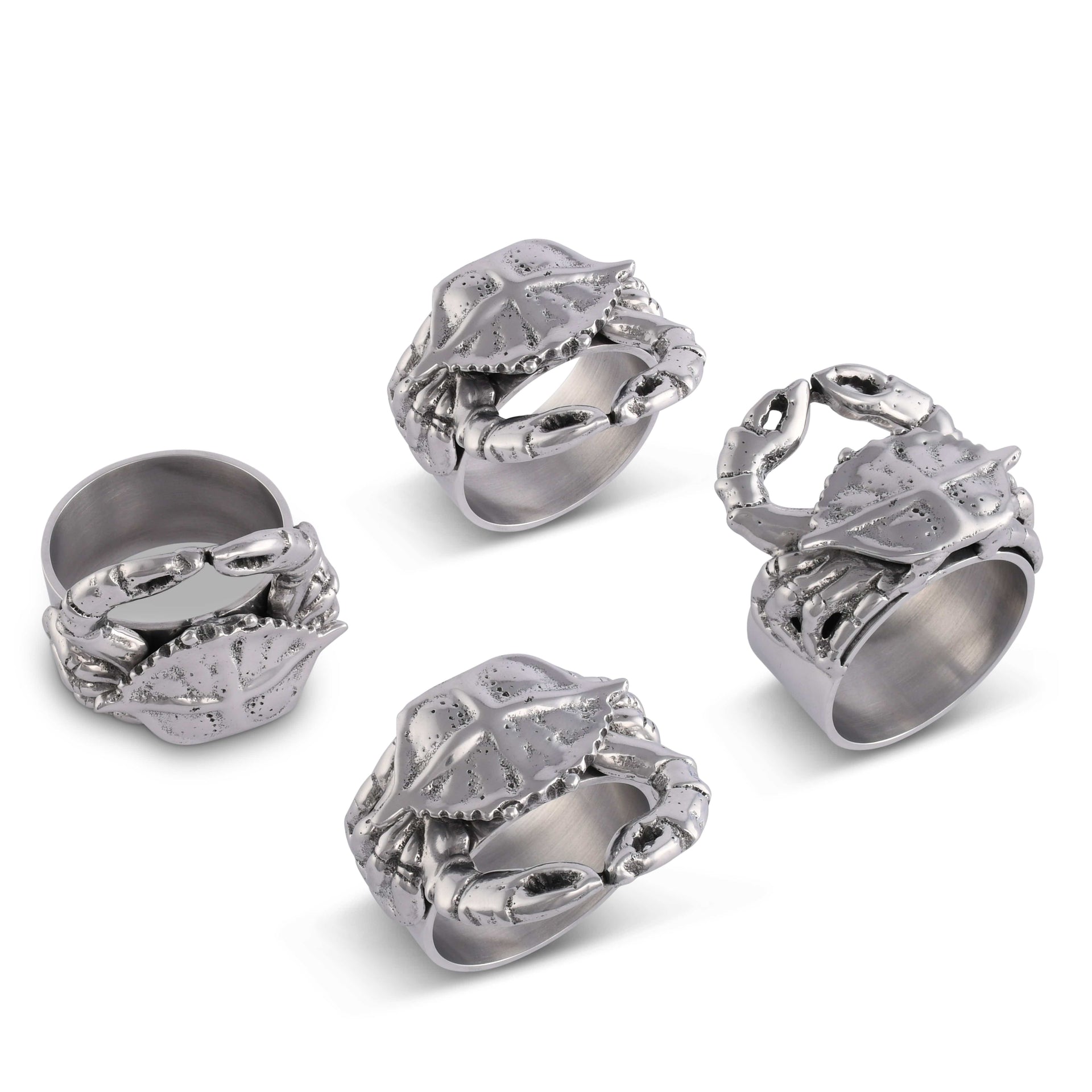 Crab Napkin Rings - set of 4 Arthur Court Designs
