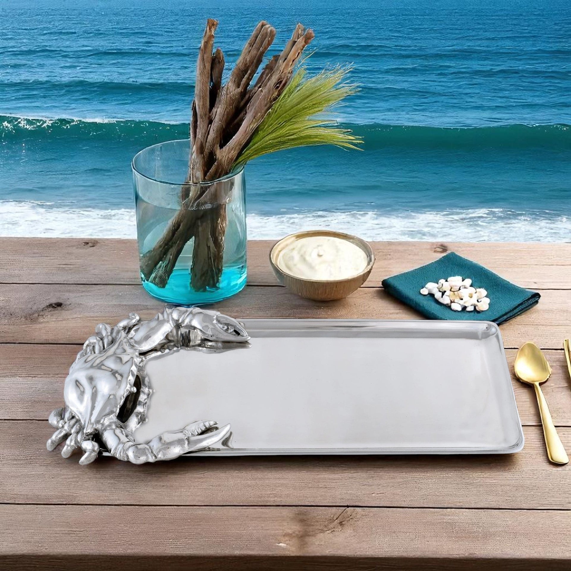 Crab Oblong Tray Arthur Court Designs