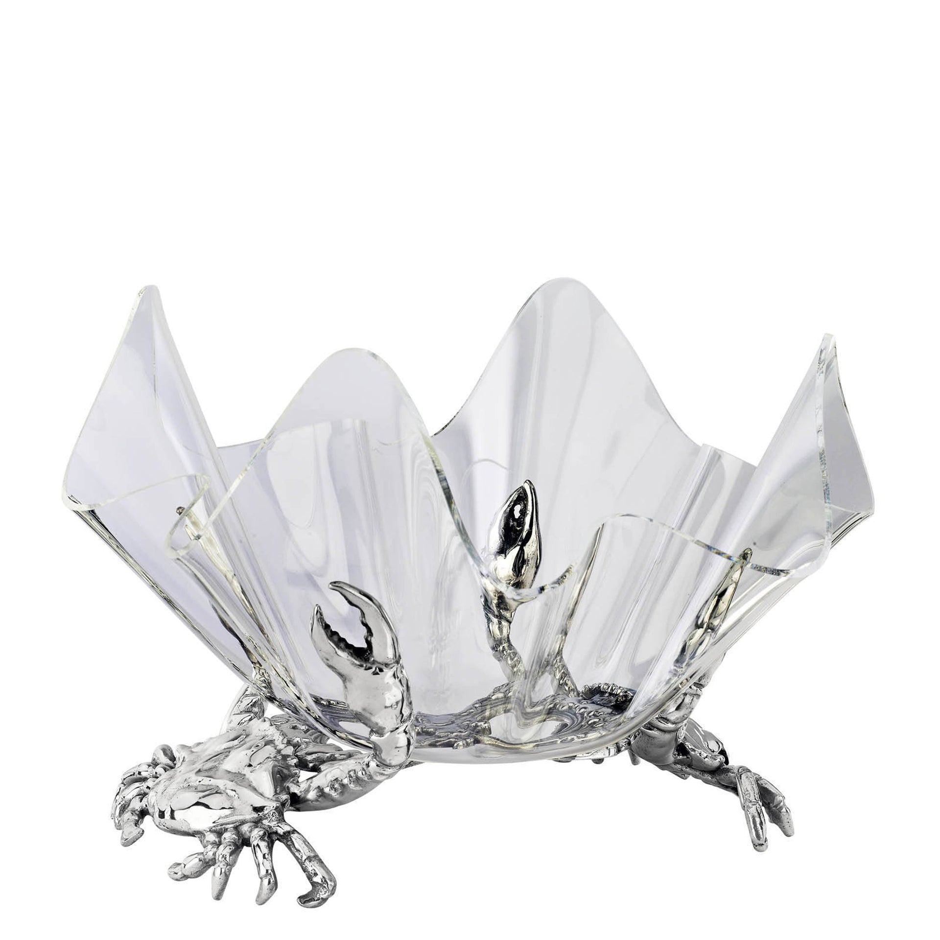 Crab Stand Acrylic Bowl 14 Arthur Court Designs
