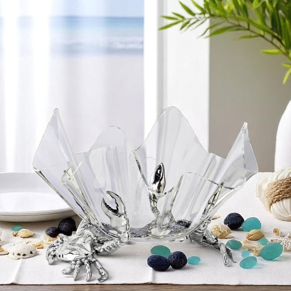 Crab Stand Acrylic Bowl 14 Arthur Court Designs