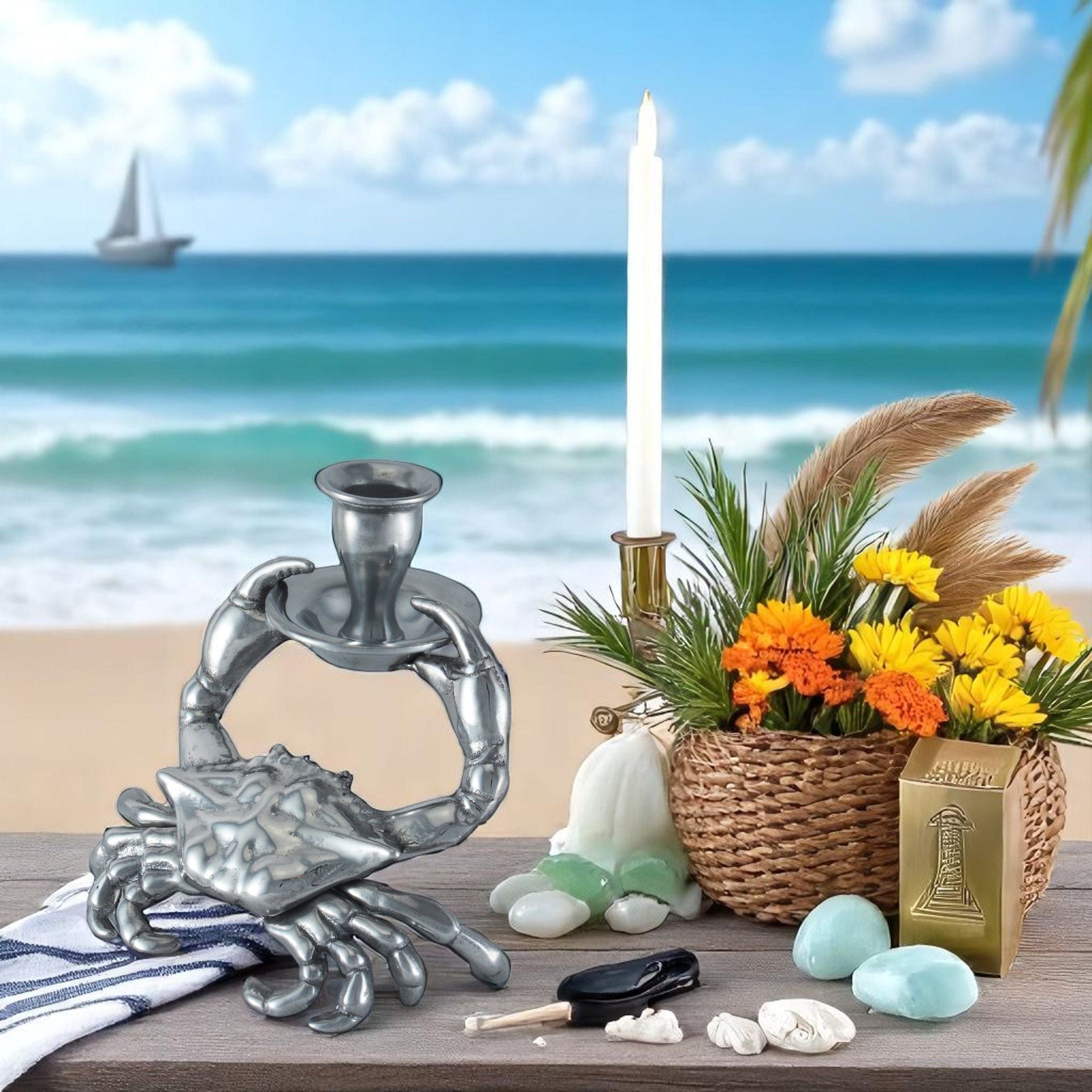 Crab Taper Candle Holders Arthur Court Designs