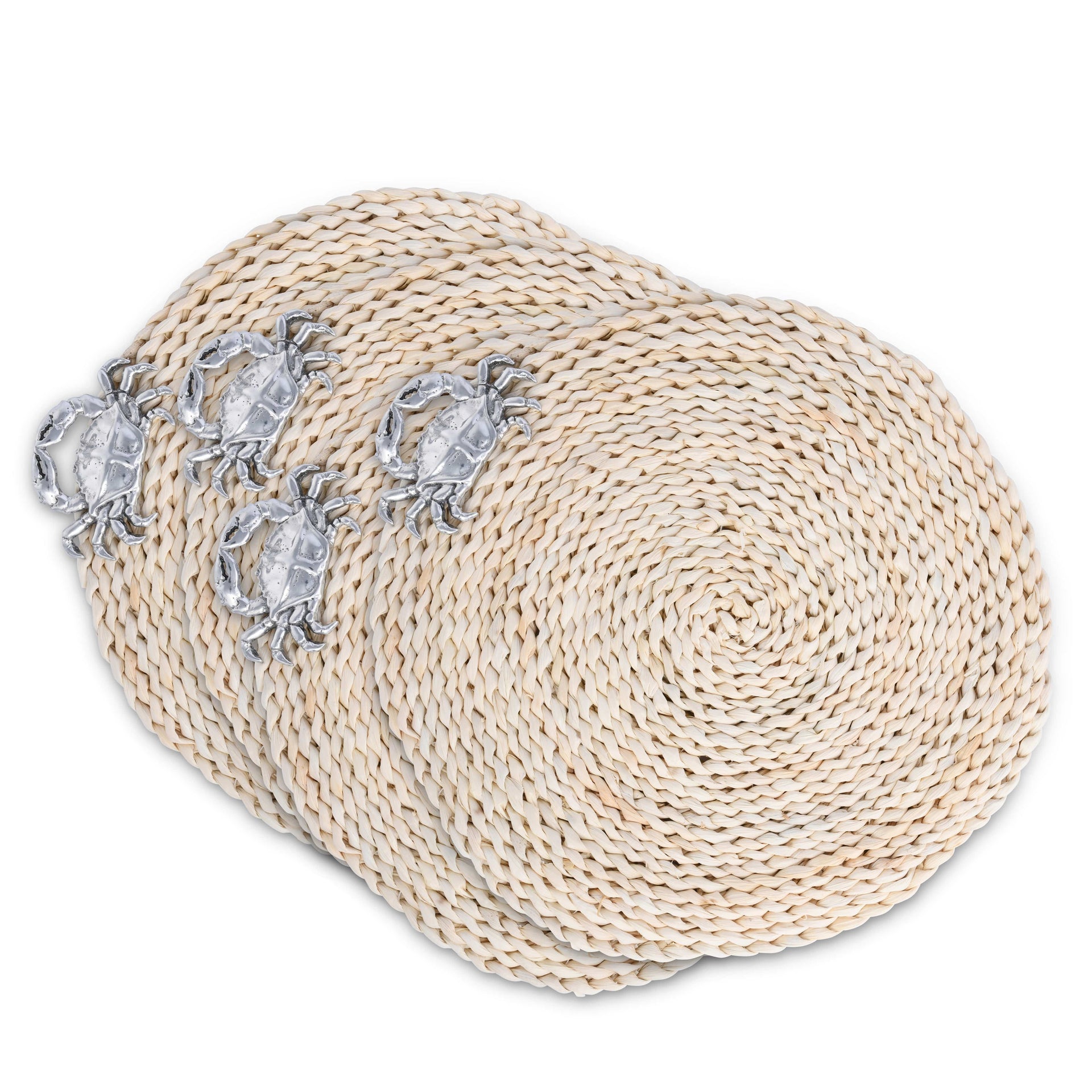 Crab Twisted Seagrass Placemats - set of 4 Arthur Court Designs