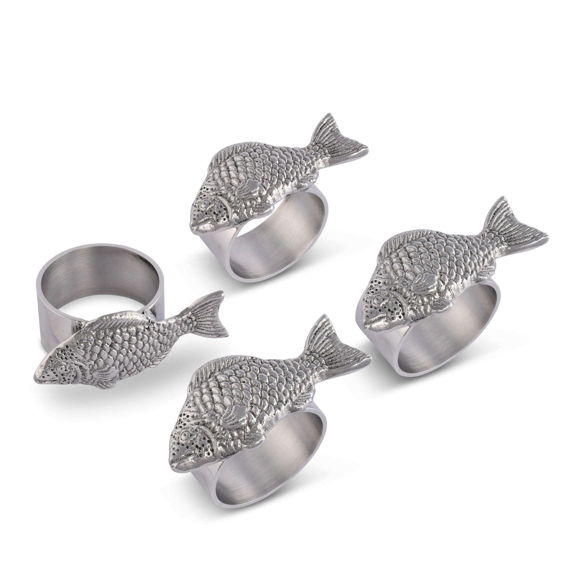 Fish Napkin Rings - set of 4 Arthur Court Designs