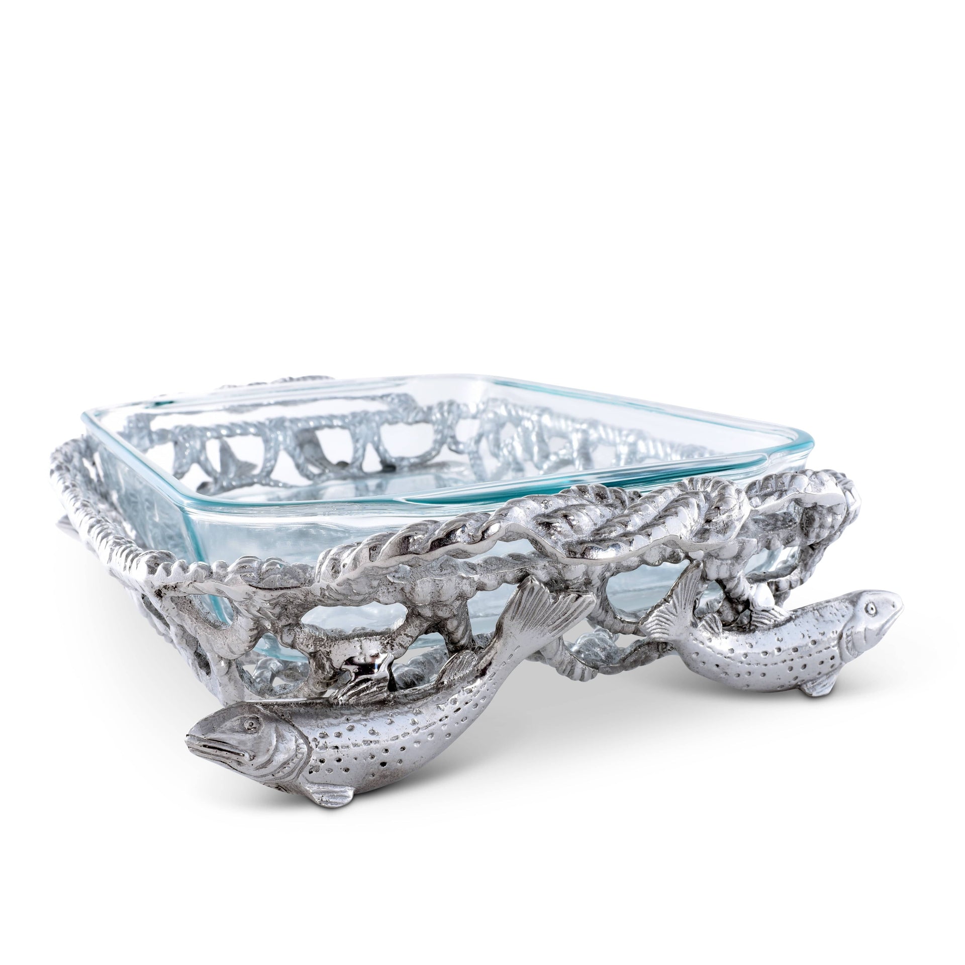 Fish Net Casserole / Pyrex Holder Arthur Court Designs