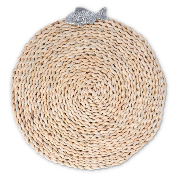 Fish Twisted Seagrass Placemats - set of 4 Arthur Court Designs