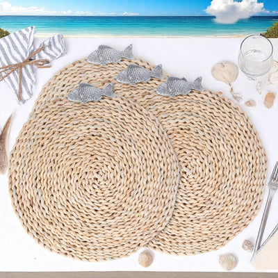 Fish Twisted Seagrass Placemats - set of 4
