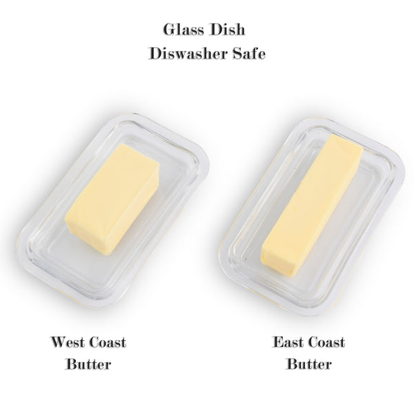 Glass Butter Dish- Shell