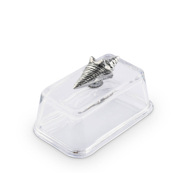 Glass Butter Dish- Shell