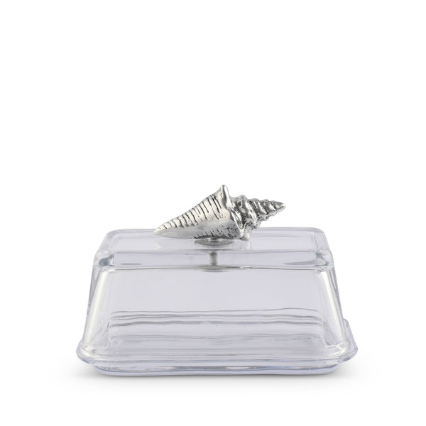 Glass Butter Dish- Shell Arthur Court Designs