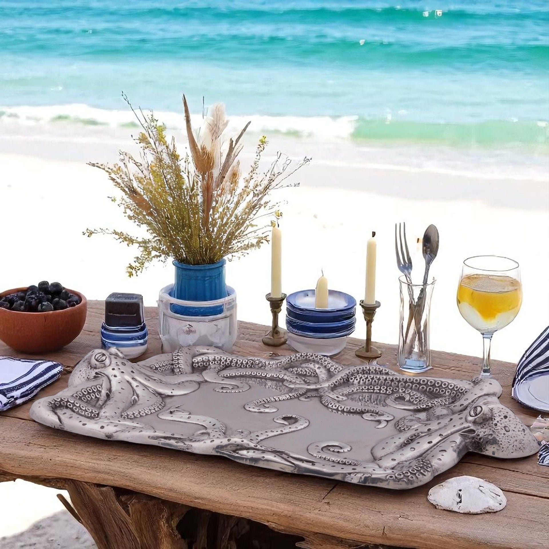 Octopus Centerpiece Tray Arthur Court Designs