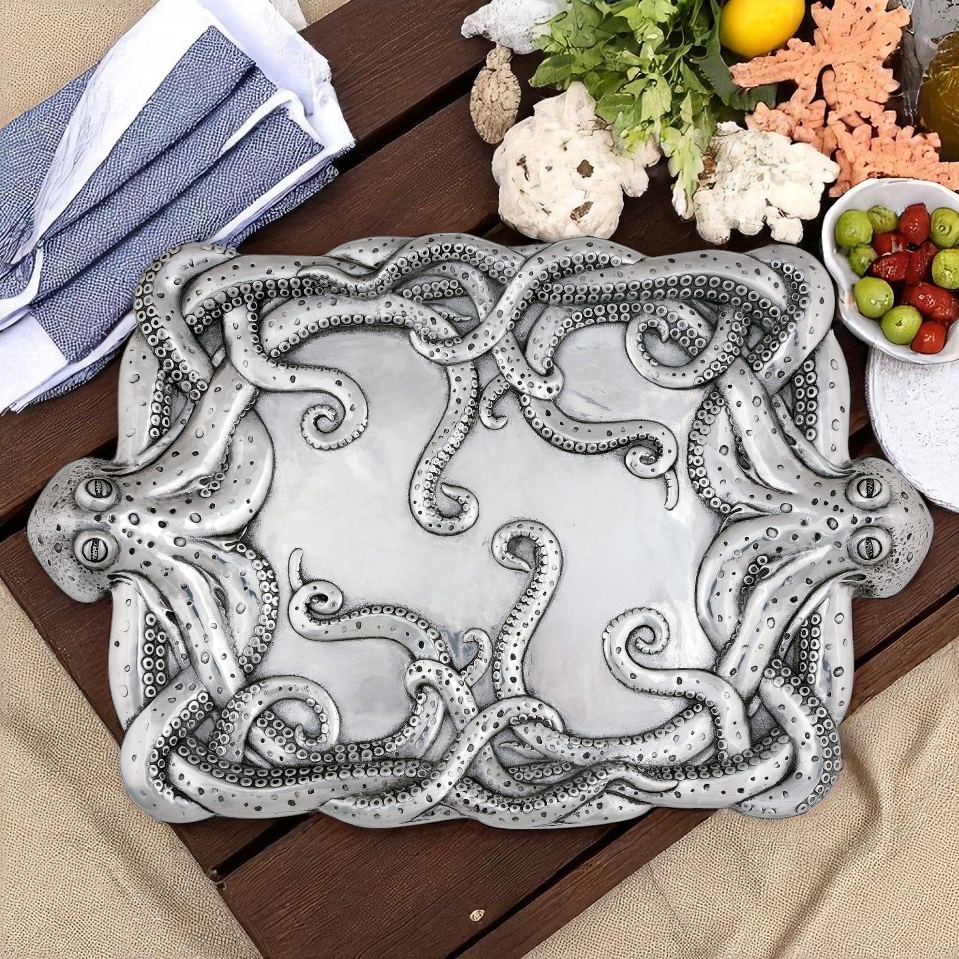 Octopus Centerpiece Tray Arthur Court Designs