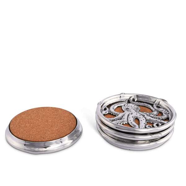 Octopus Drink Coaster Set of 4 Arthur Court Designs