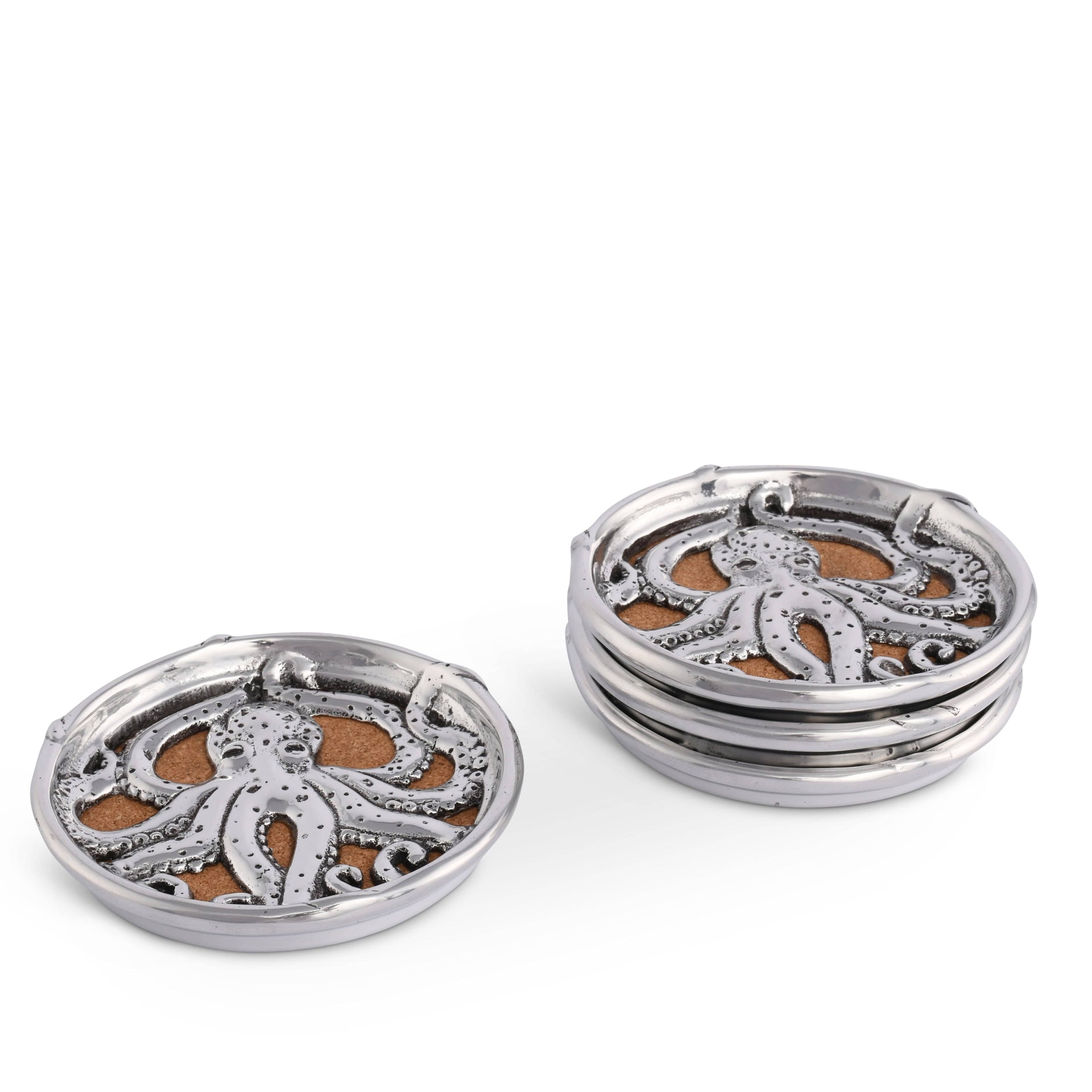 Octopus Drink Coaster Set of 4 Arthur Court Designs