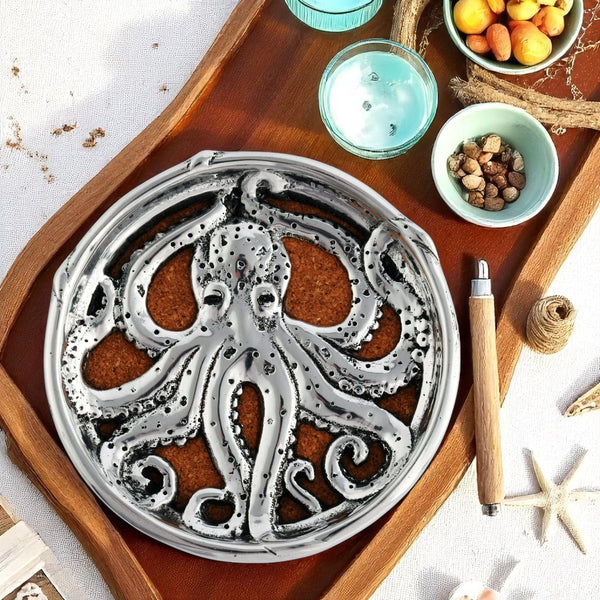 Octopus Drink Coaster Set of 4 Arthur Court Designs