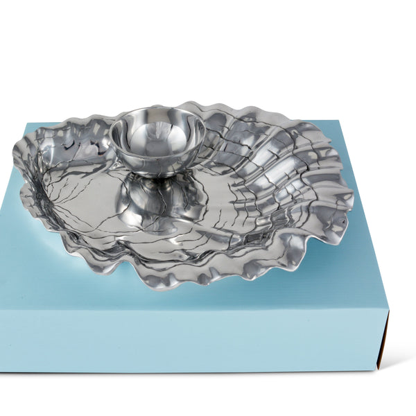 Oyster W/Pearl Chip & Dip Arthur Court Designs