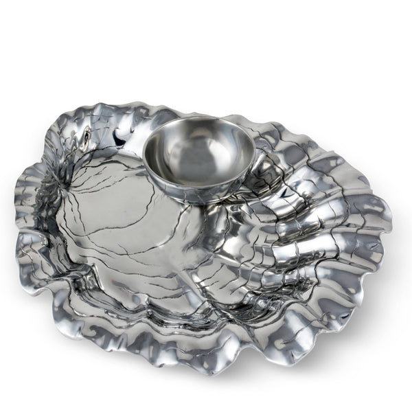 Oyster W/Pearl Chip & Dip Arthur Court Designs